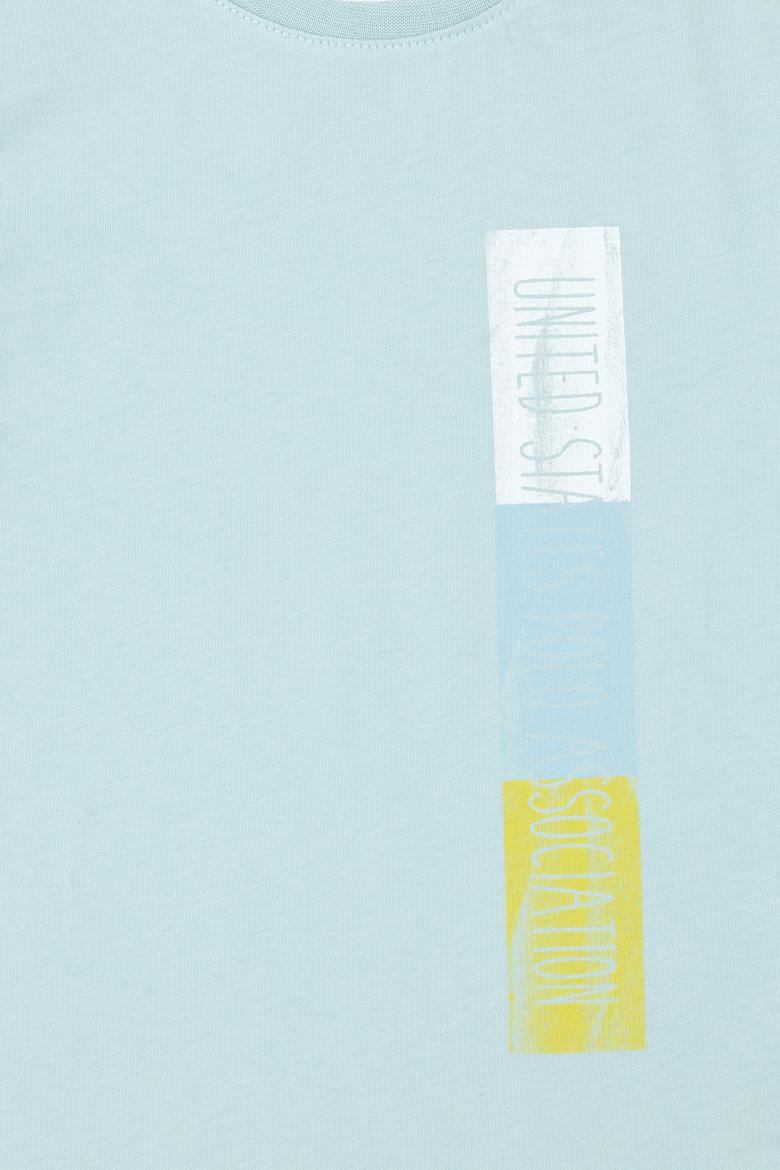 Erkek Çocuk Su Yeşili Bisiklet Yaka Tişört - 50288058023