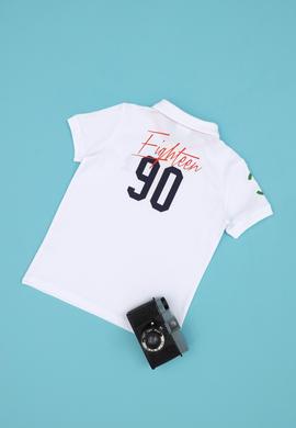 Erkek Çocuk Beyaz Polo Yaka Tişört - 50288121042