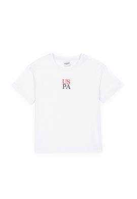 Erkek Çocuk Beyaz Oversize Bisiklet Yaka Tişört - 50289202103