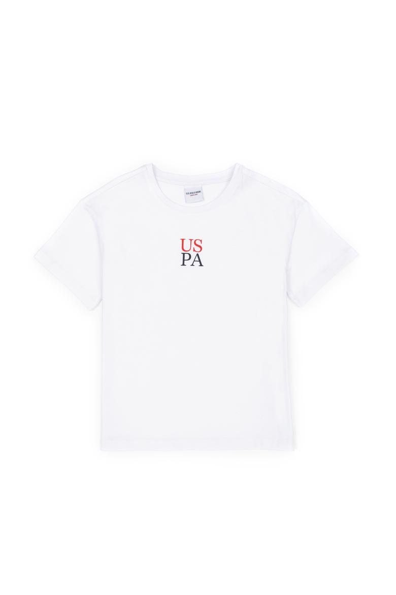 Erkek Çocuk Beyaz Oversize Bisiklet Yaka Tişört - 50289202103