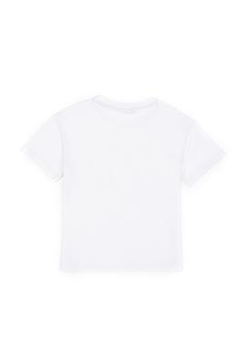 Erkek Çocuk Beyaz Oversize Bisiklet Yaka Tişört - 50289202103