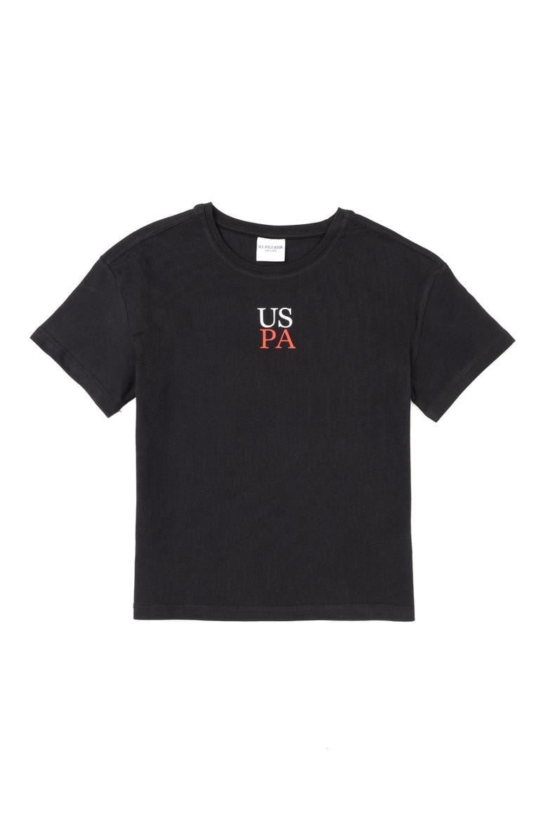 Erkek Çocuk Siyah Oversize Bisiklet Yaka Tişört