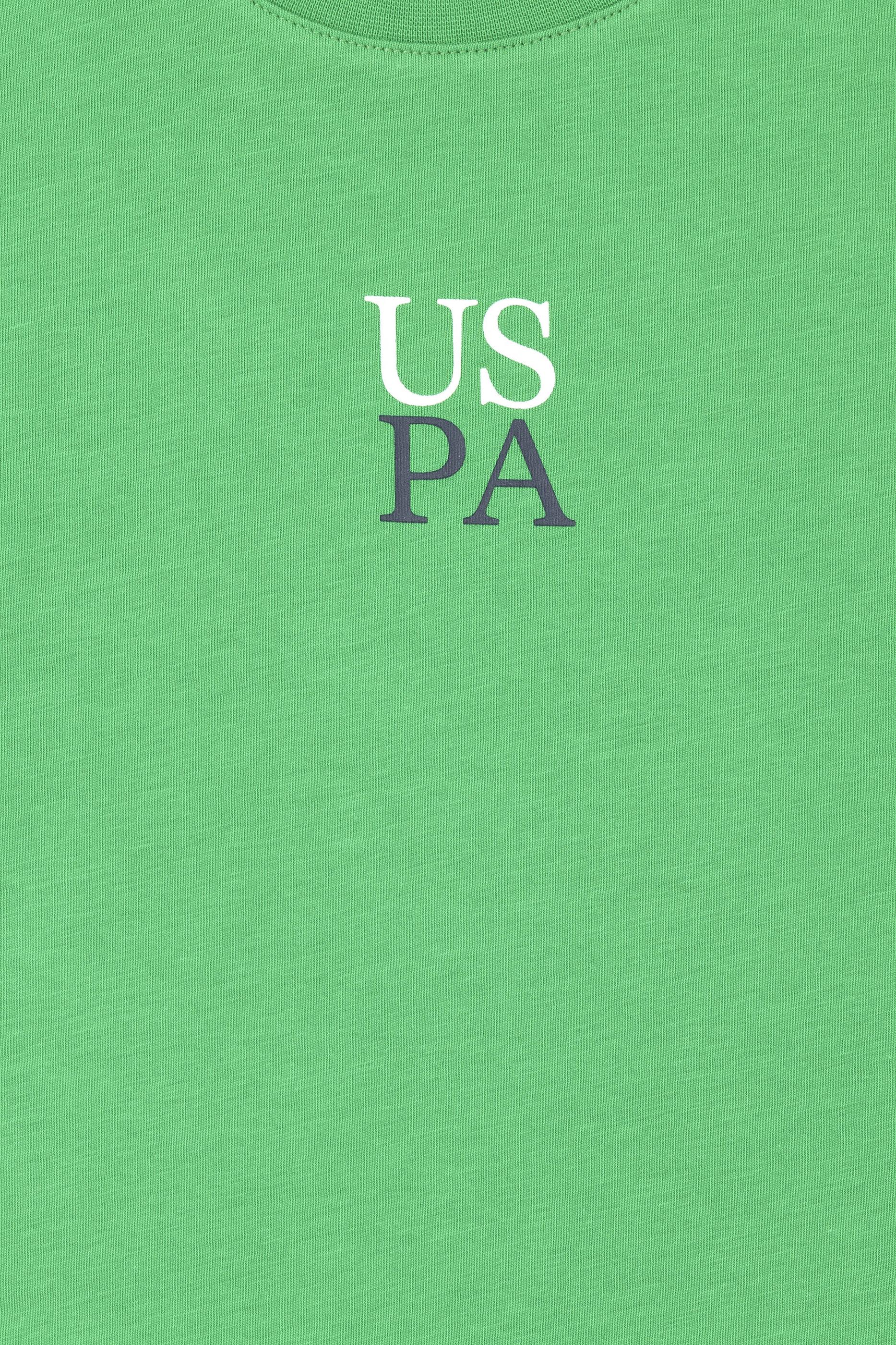 Erkek Çocuk Yeşil Oversize Bisiklet Yaka Tişört