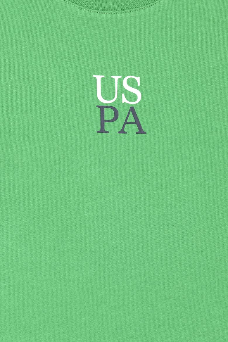 Erkek Çocuk Yeşil Oversize Bisiklet Yaka Tişört - 50289202137