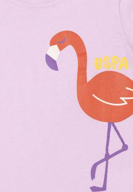 Kız Çocuk Pembe Bisiklet Yaka Tişört - 50288445035