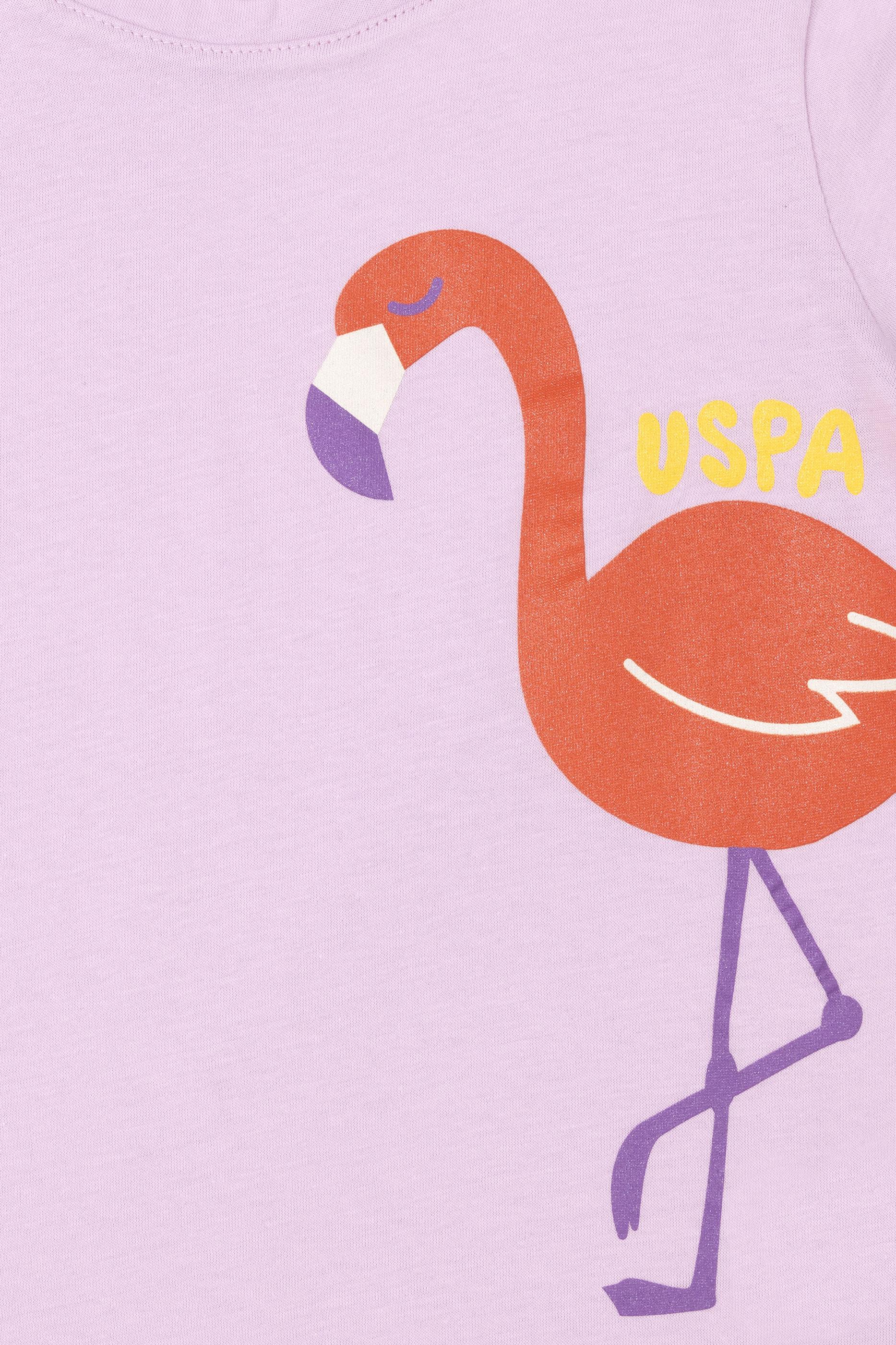 Kız Çocuk Pembe Bisiklet Yaka Tişört