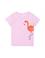 Kız Çocuk Pembe Bisiklet Yaka Tişört