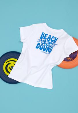 Erkek Çocuk Beyaz Bisiklet Yaka Tişört - 50288062002