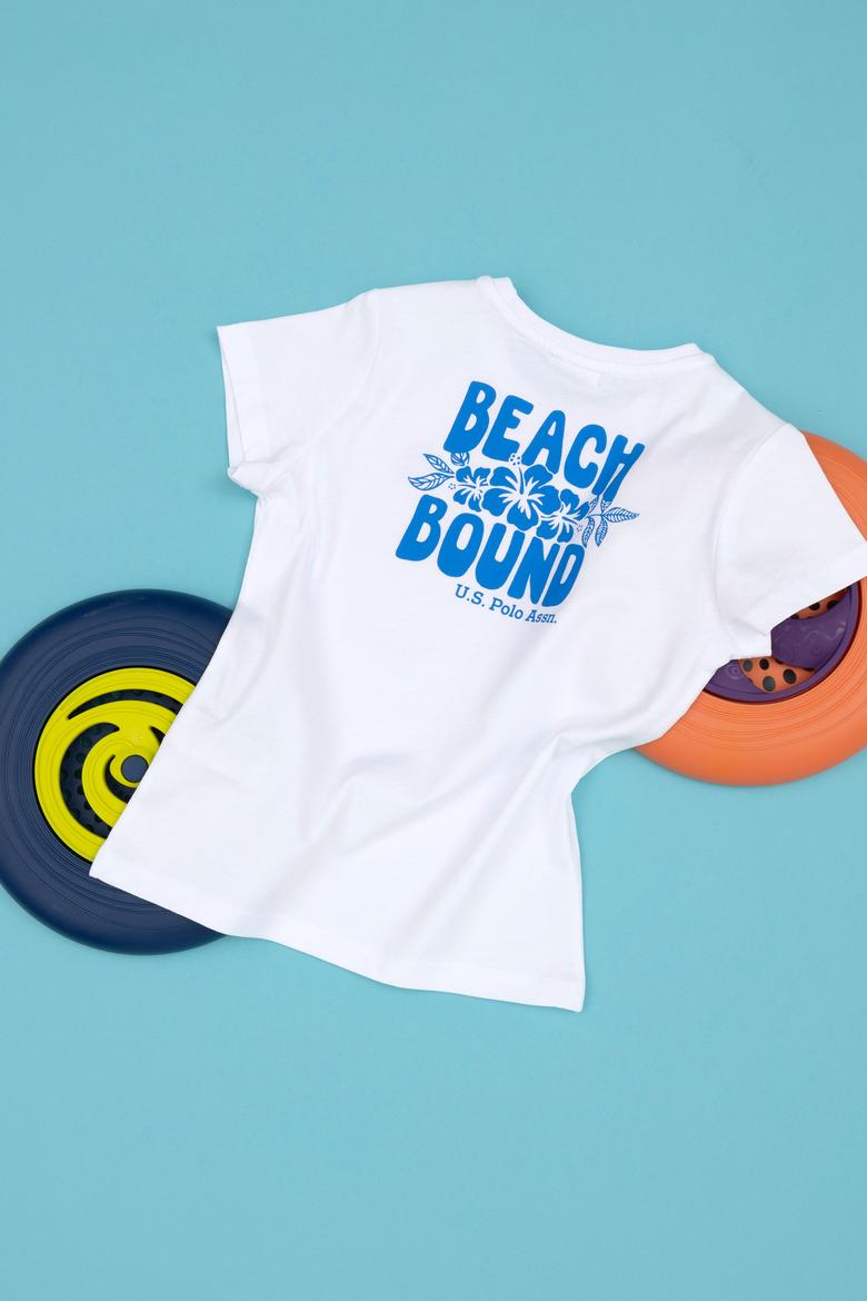 Erkek Çocuk Beyaz Bisiklet Yaka Tişört - 50288062002