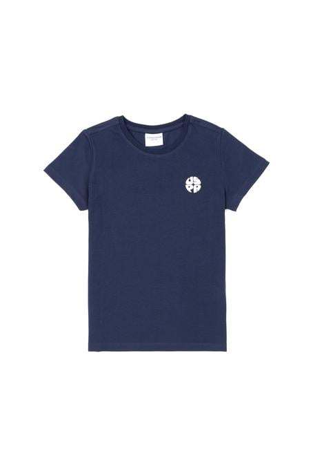 Erkek Çocuk Lacivert Bisiklet Yaka Tişört