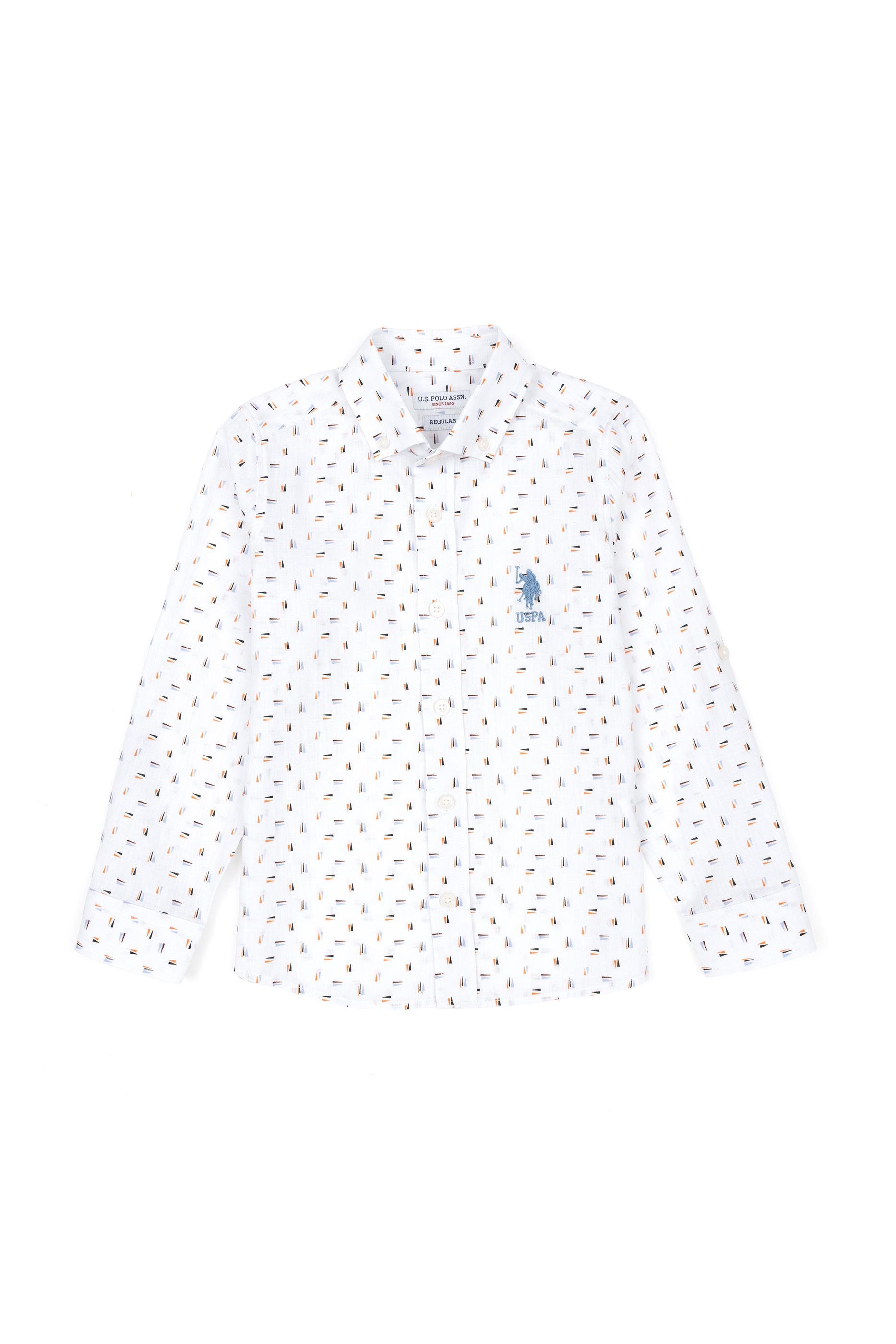 Erkek Çocuk Turuncu Uzun Kollu Gömlek