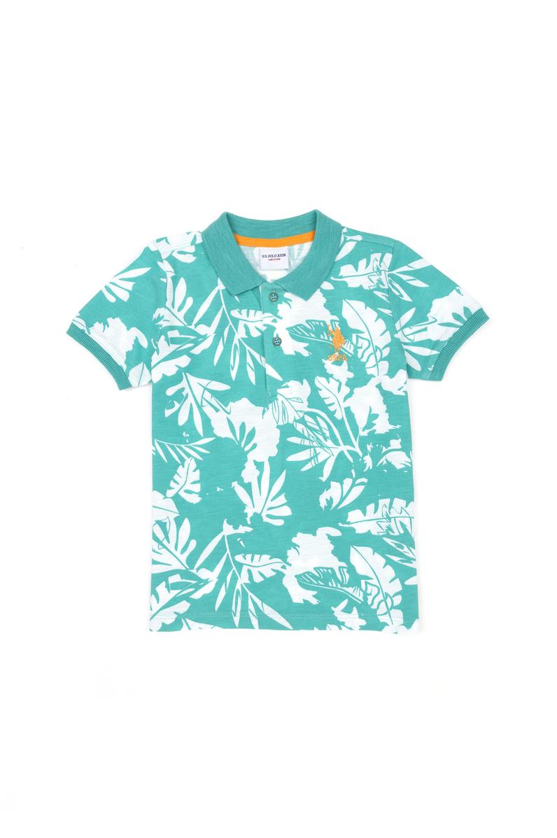 Erkek Çocuk Mint Polo Yaka Tişört