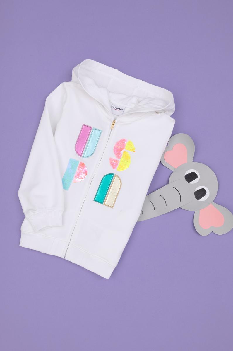 Kız Çocuk Beyaz Sweatshirt