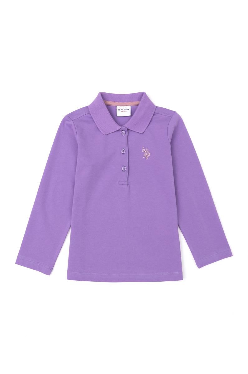 Kız Çocuk Lila Basic Sweatshirt