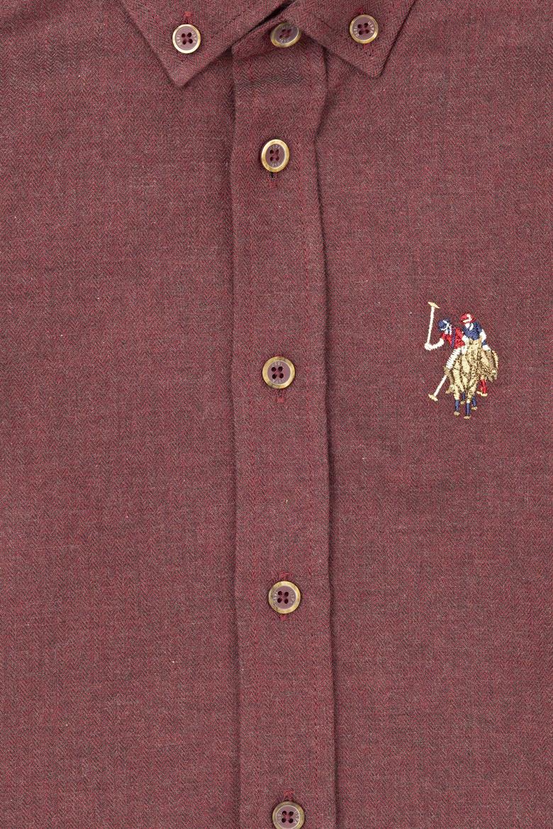 Erkek Çocuk Bordo Uzun Kollu Gömlek - 50271301042
