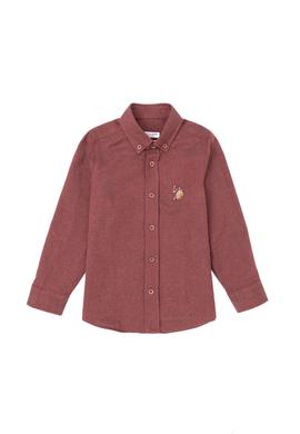 Erkek Çocuk Bordo Uzun Kollu Gömlek - 50271301042