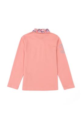 Kız Çocuk Somon Polo Yaka Basic Sweatshirt - 50256030089