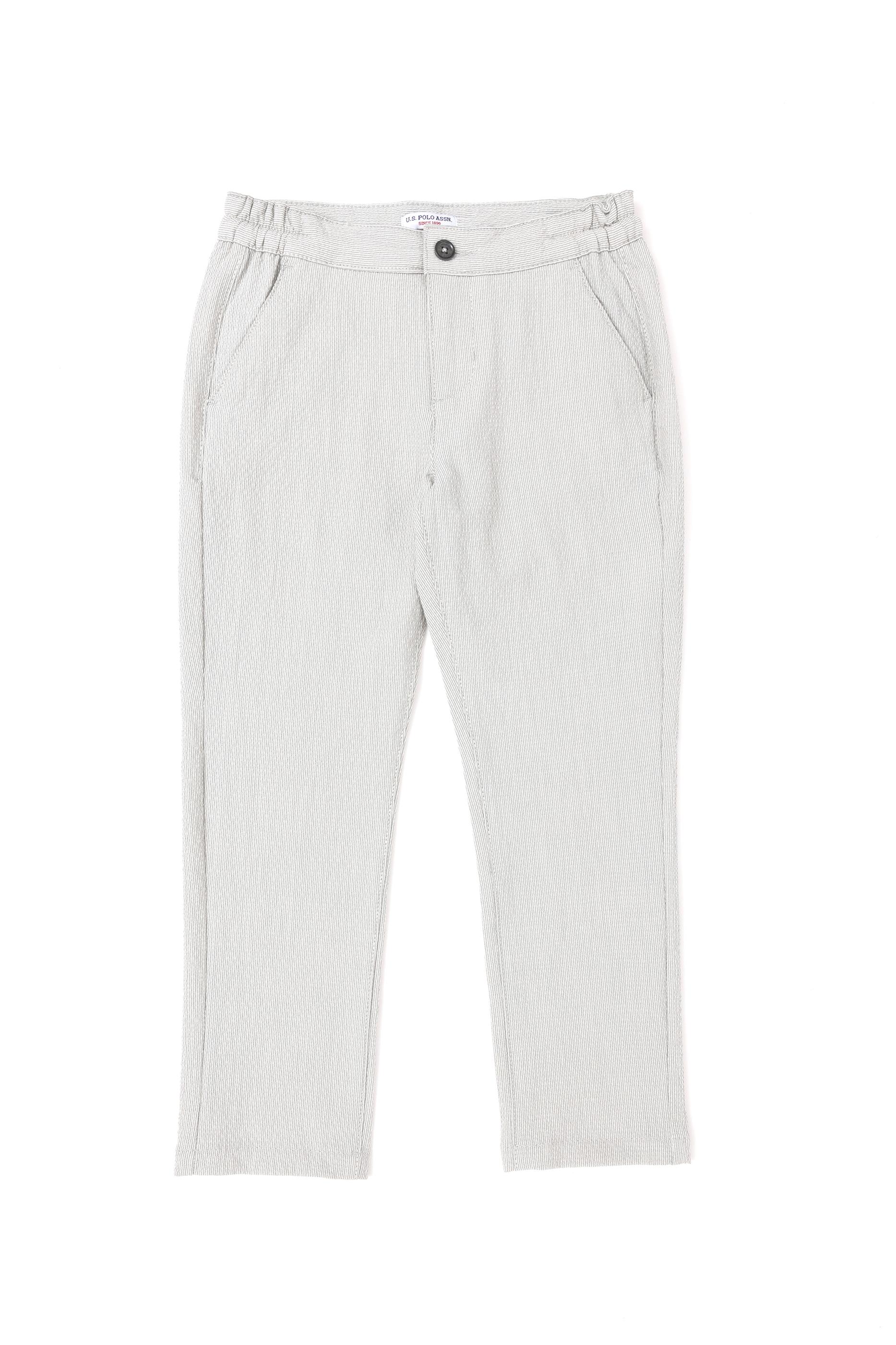 Erkek Çocuk Gri Kanvas Pantolon