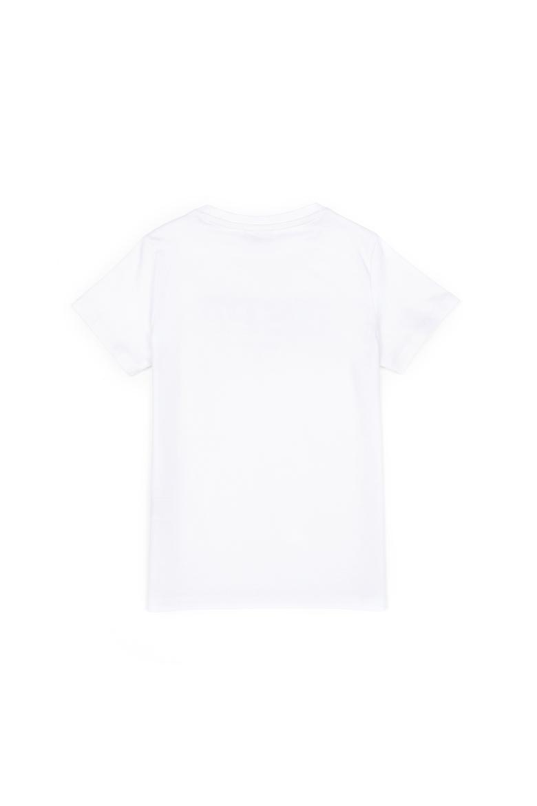 Erkek Çocuk Beyaz Bisiklet Yaka Tişört - 50284816047