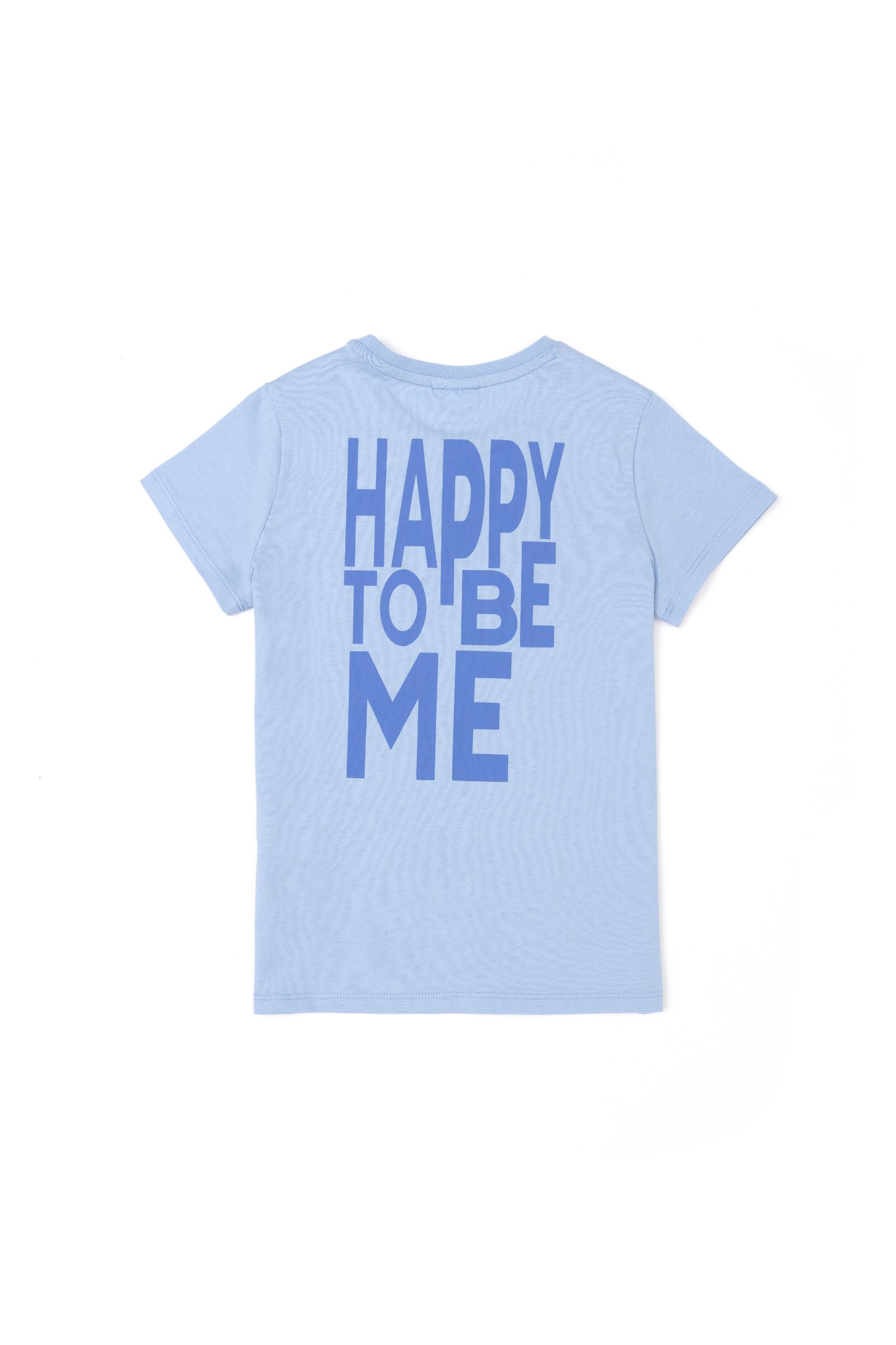 Erkek Çocuk Açık Mavi Bisiklet Yaka Tişört