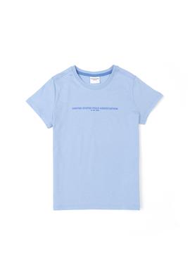 Erkek Çocuk Açık Mavi Bisiklet Yaka Tişört - 50281568029