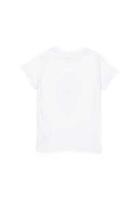 Erkek Çocuk Beyaz Bisiklet Yaka Tişört - 50281848011