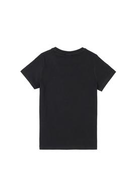 Erkek Çocuk Siyah Basic Bisiklet Yaka Tişört - 50284818079