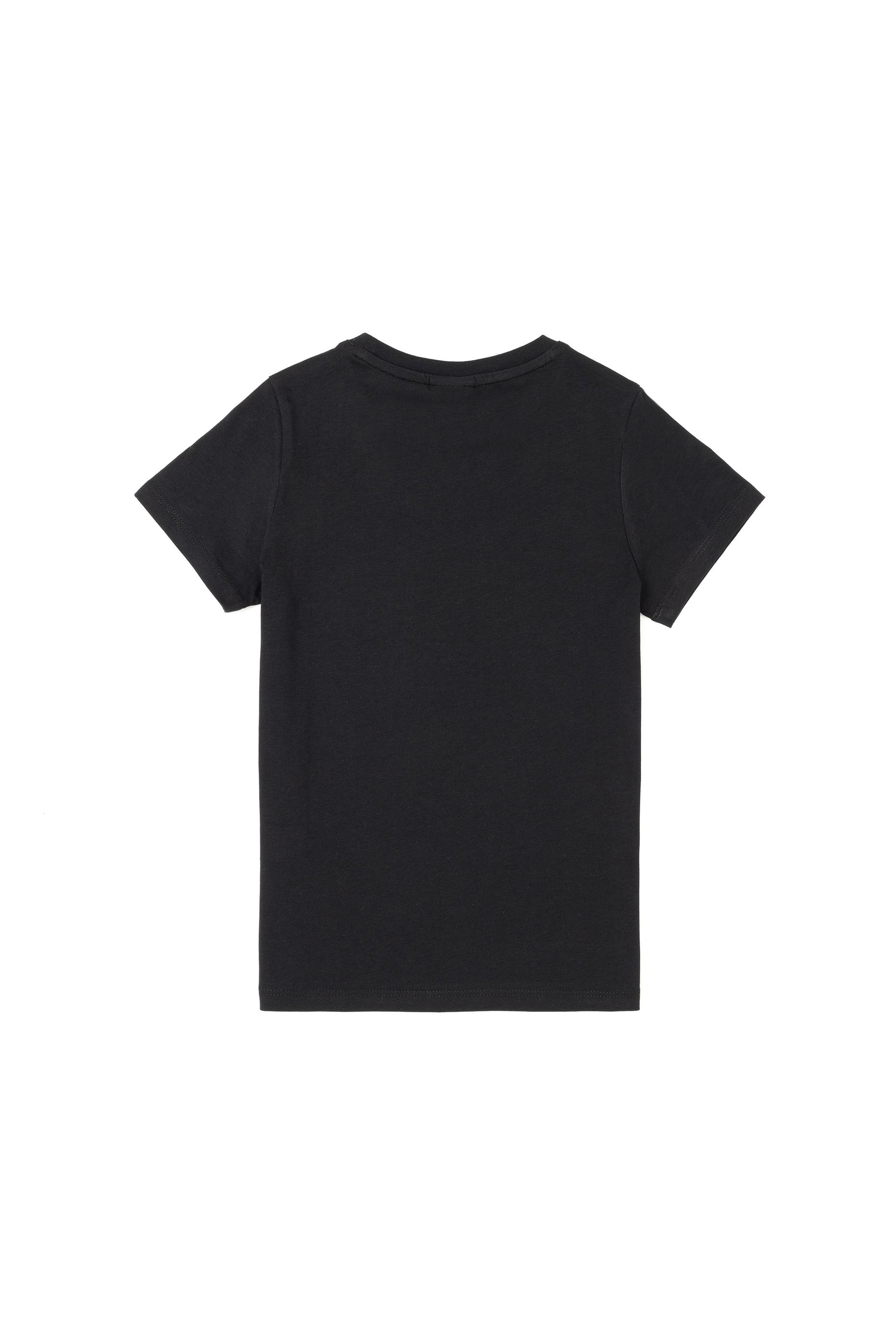 Erkek Çocuk Siyah Basic Bisiklet Yaka Tişört