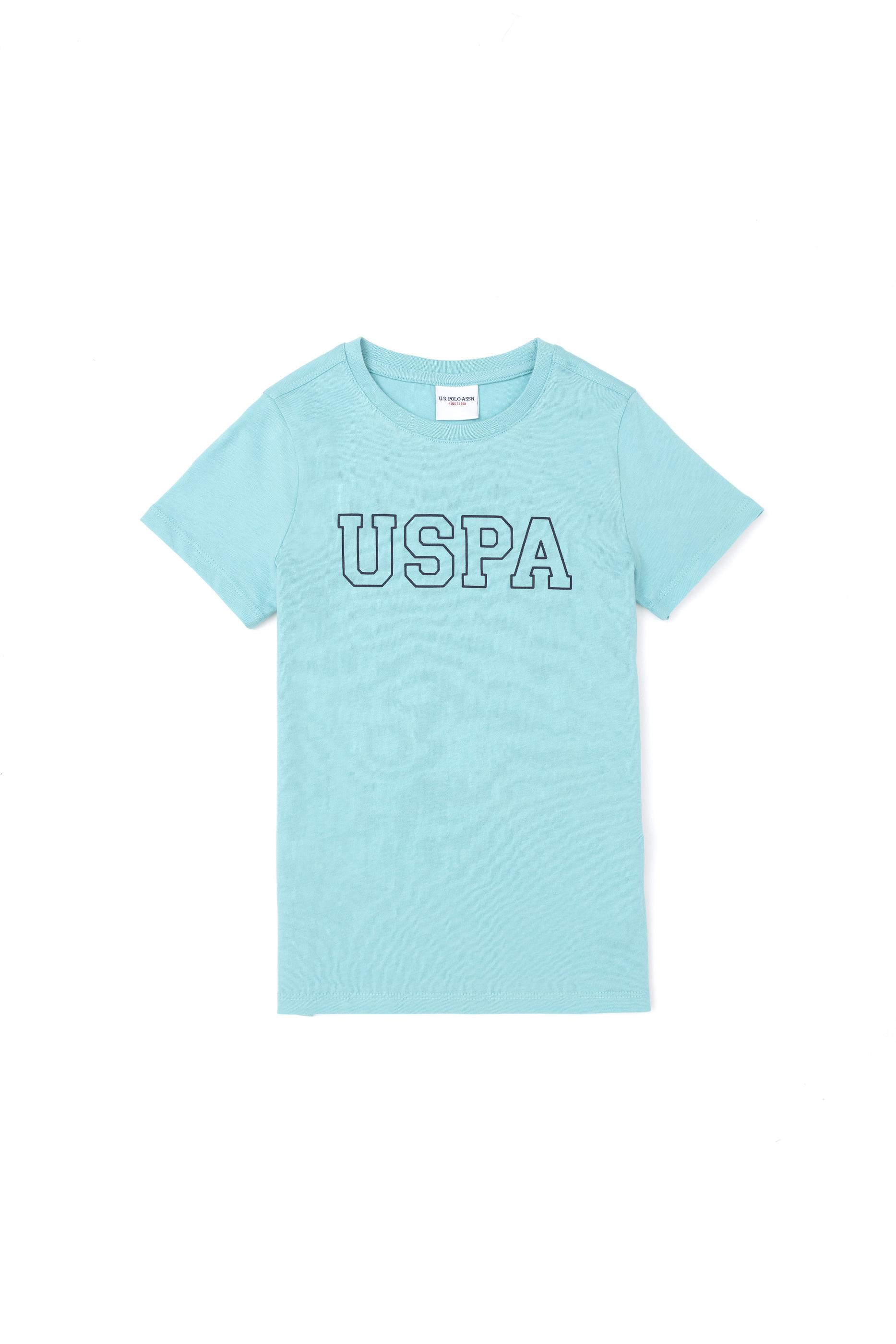 Erkek Çocuk Mint Basic Bisiklet Yaka Tişört