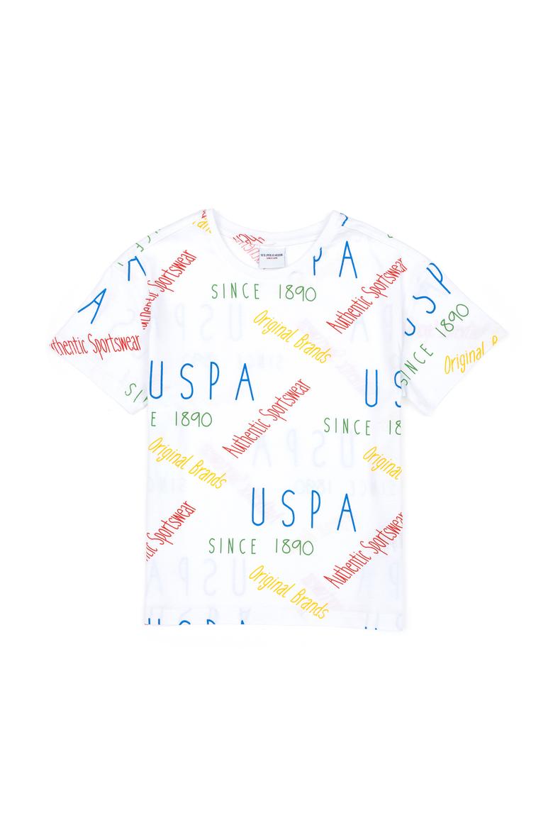 Erkek Çocuk Beyaz Bisiklet Yaka Tişört - 50288061001