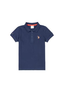 Erkek Çocuk Lacivert Basic Polo Yaka Tişört - 50284814017