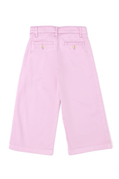 Kız Çocuk Pembe Kanvas Pantolon