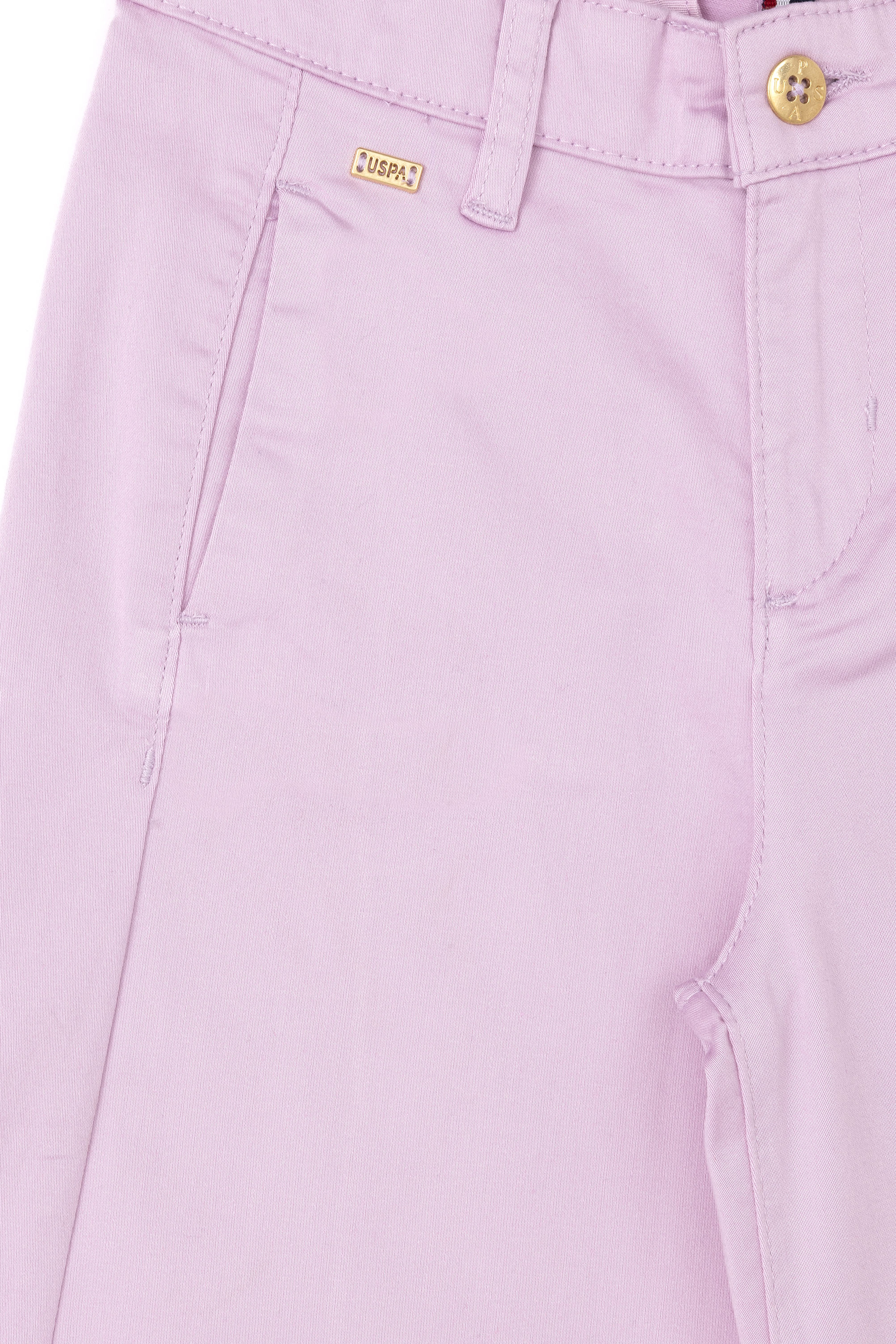 Kız Çocuk Pembe Kanvas Pantolon - Image 4