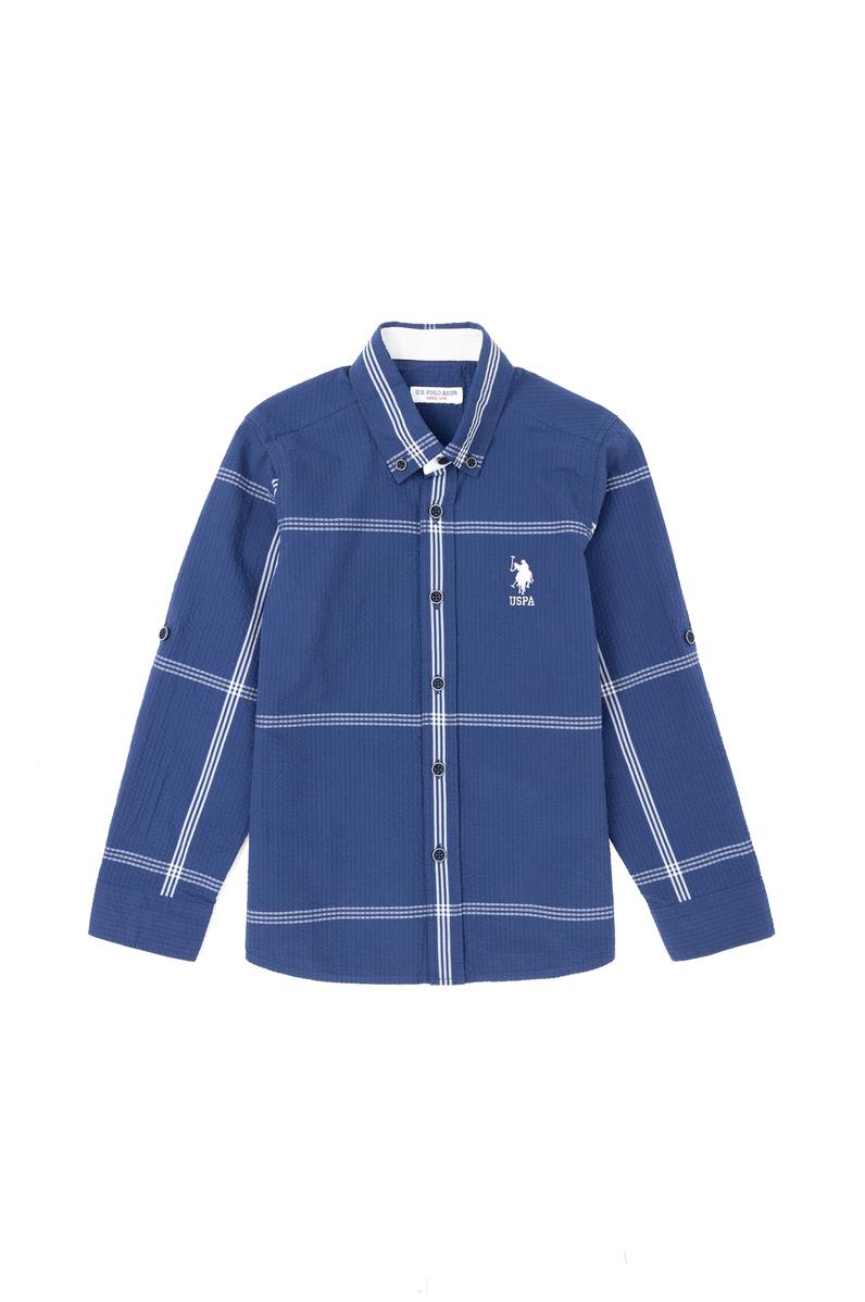 Erkek Çocuk Lacivert Uzun Kollu Gömlek