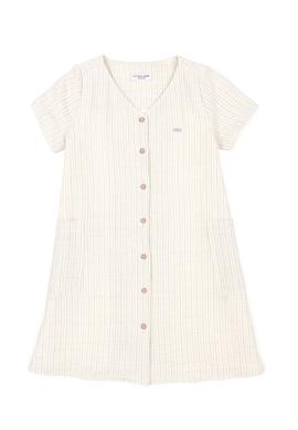Kız Çocuk Krem Dokuma Elbise - 50282950007