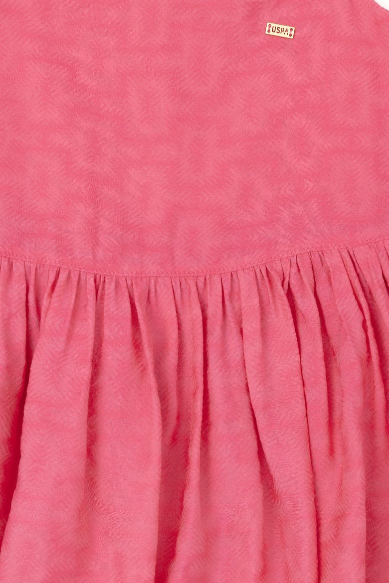 Kız Çocuk Menekşe Kolsuz Dokuma Elbise - 50282958004