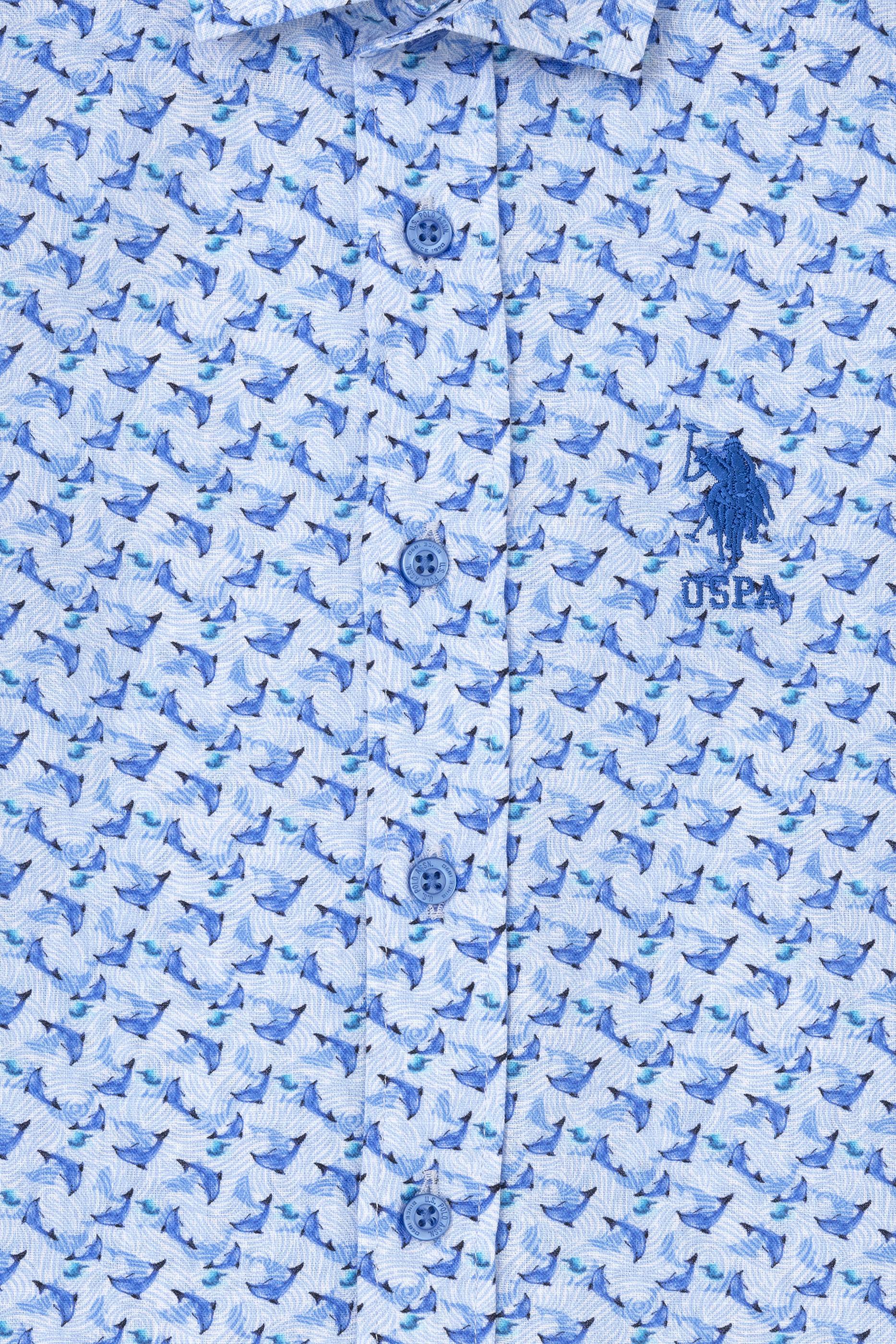 Erkek Çocuk Lacivert Kısa Kollu Gömlek