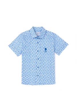 Erkek Çocuk Lacivert Kısa Kollu Gömlek - 50288719001