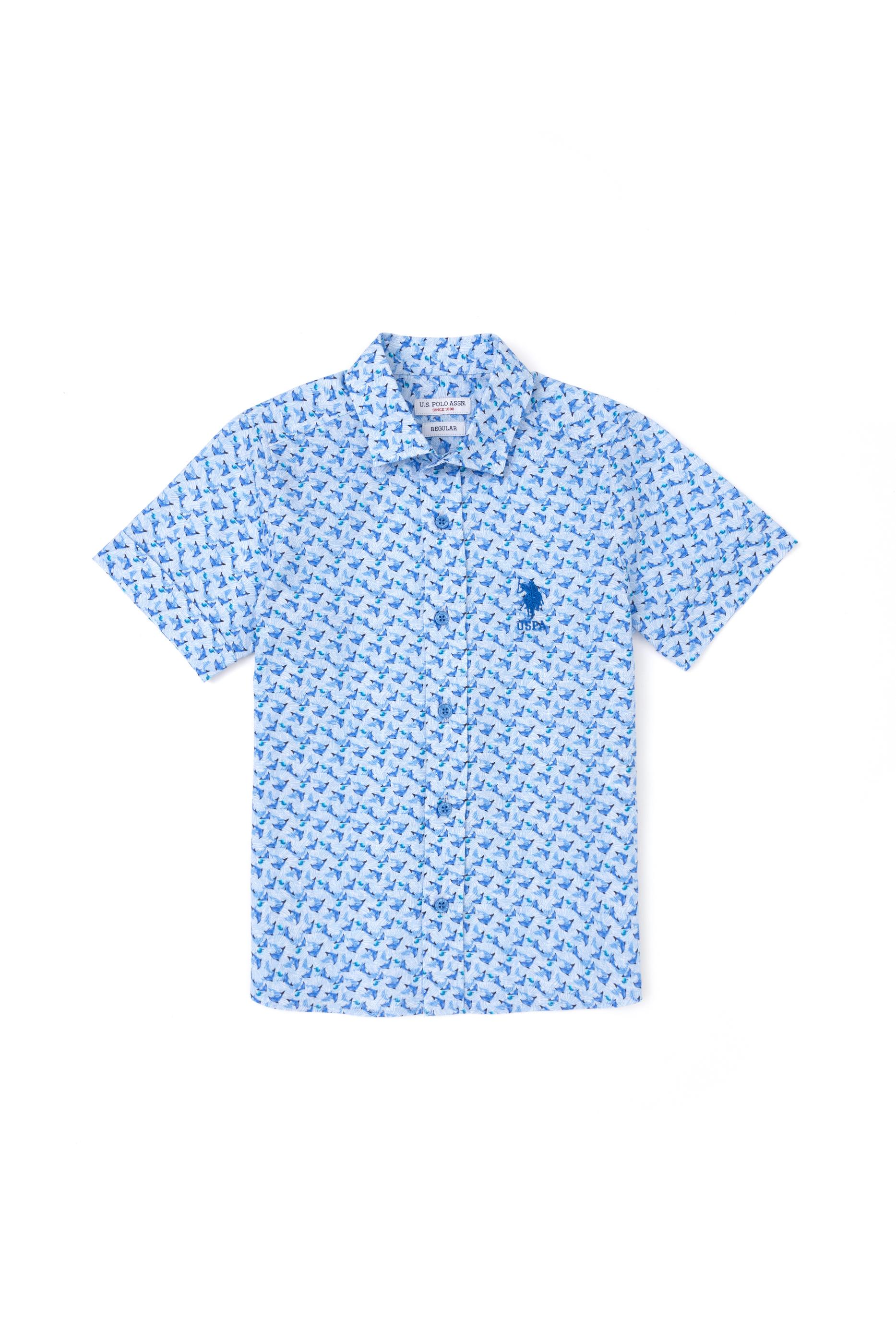 Erkek Çocuk Lacivert Kısa Kollu Gömlek