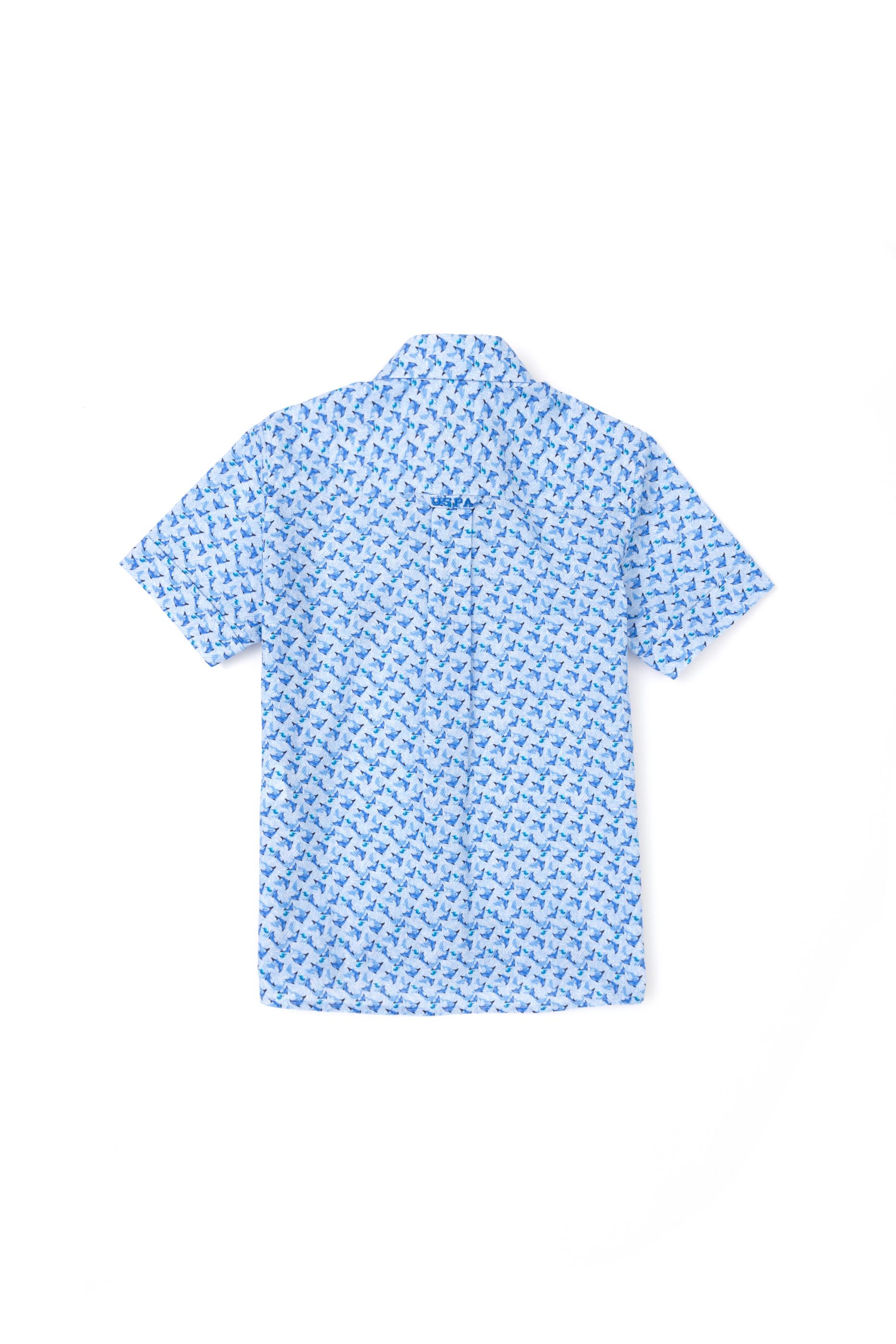 Erkek Çocuk Lacivert Kısa Kollu Gömlek