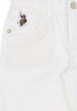 Erkek Çocuk Beyaz Kanvas Pantolon - 50283955032