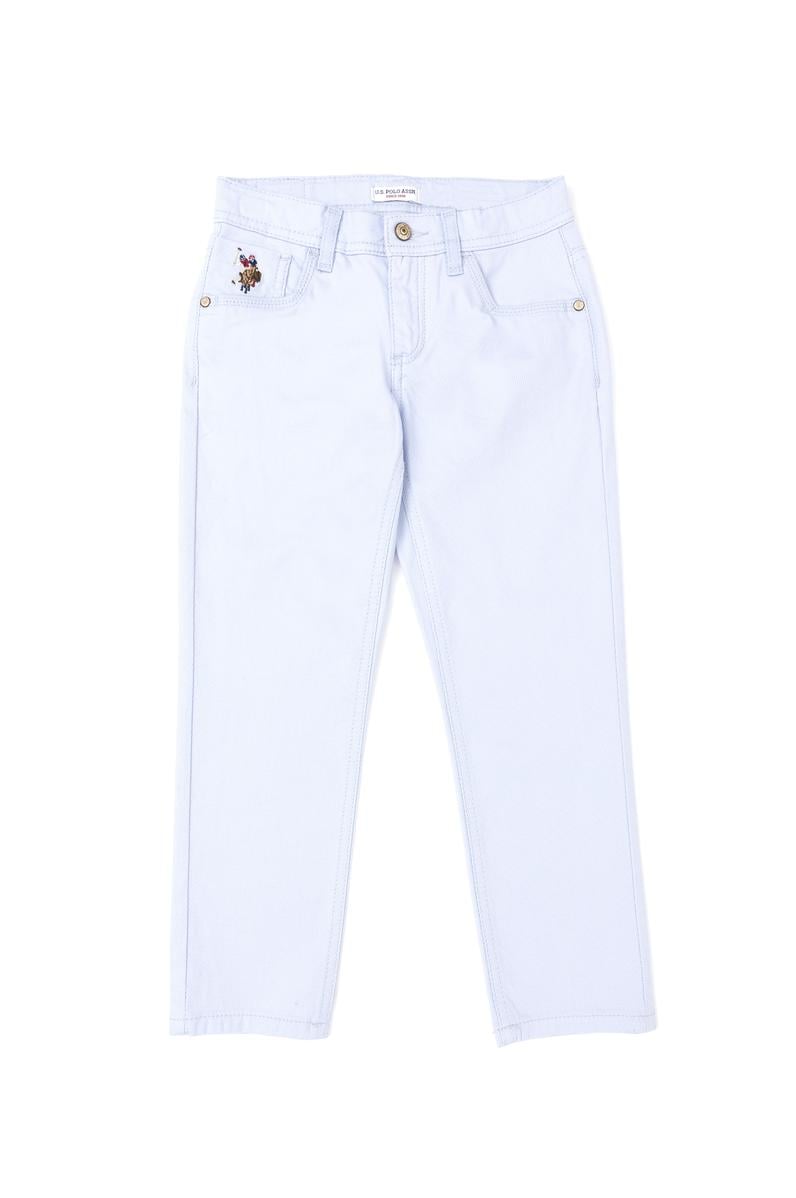 Erkek Çocuk Açık Mavi Kanvas Pantolon