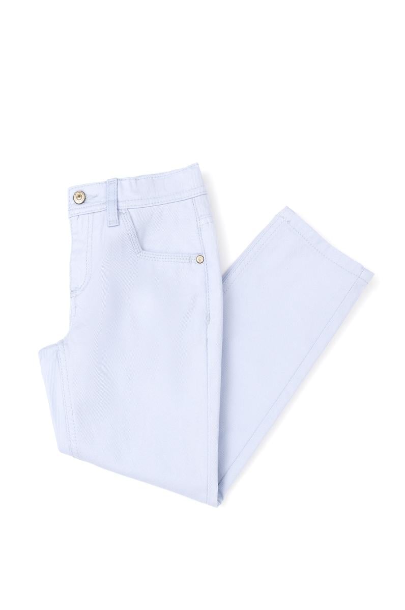 Erkek Çocuk Açık Mavi Kanvas Pantolon