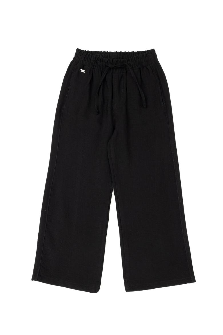 Kız Çocuk Siyah Kanvas Pantolon - 50288857006