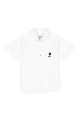 Erkek Çocuk Beyaz Basic Kısa Kollu Gömlek - 50289430001