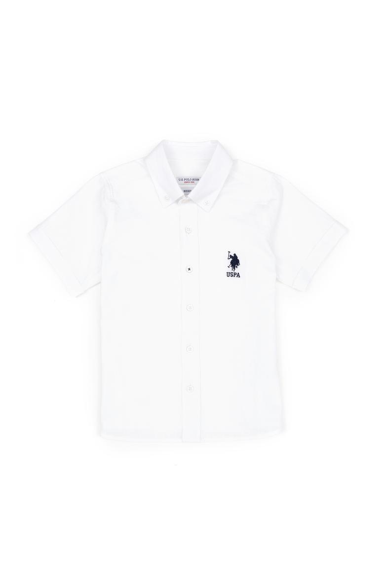 Erkek Çocuk Beyaz Basic Kısa Kollu Gömlek - 50289430001