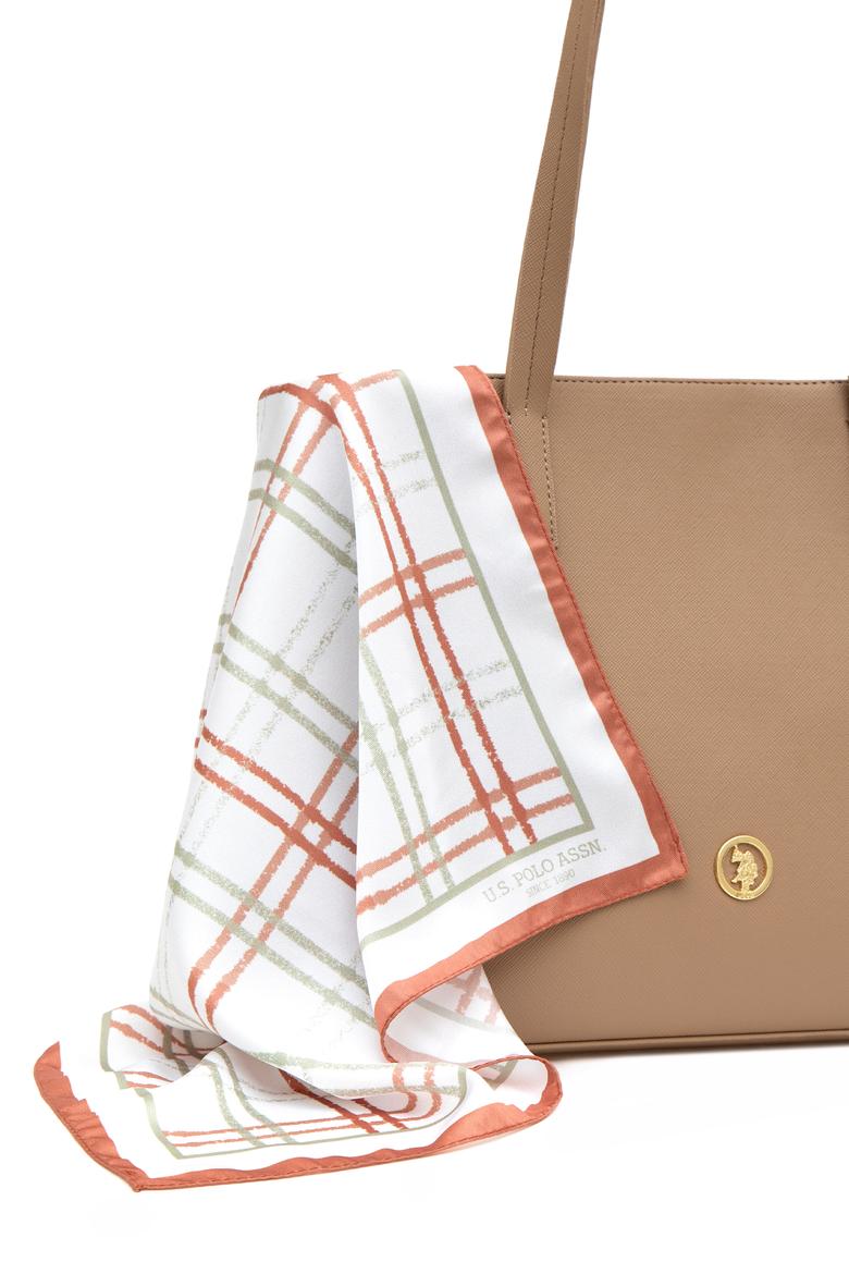 Kadın Kutulu Fularlı Hediyelik Vizon Kol Çantası - 50295938001