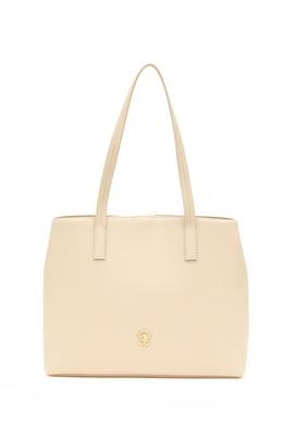 Kadın Kutulu Fularlı Hediyelik Krem Kol Çantası - 50295938002