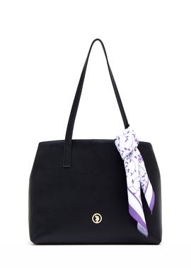 Kadın Kutulu Fularlı Hediyelik Lacivert Kol Çantası - 50295938003