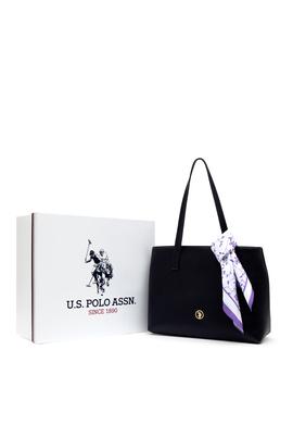 Kadın Kutulu Fularlı Hediyelik Lacivert Kol Çantası - 50295938003